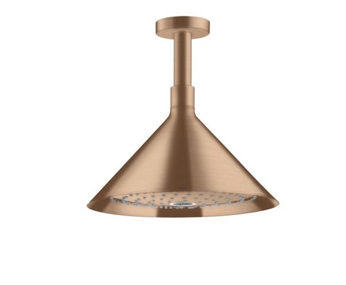 AXOR-HG-AXOR-Showers-Front-Kopfbrause-240-2jet-mit-Deckenanschluss-Brushed-Red-Gold-26022310 gallery number 1